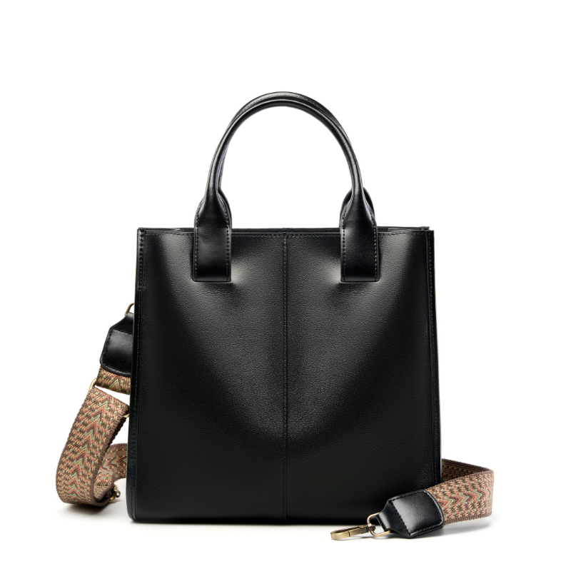FAWNE BLACK TOP GRAINE LEATHER