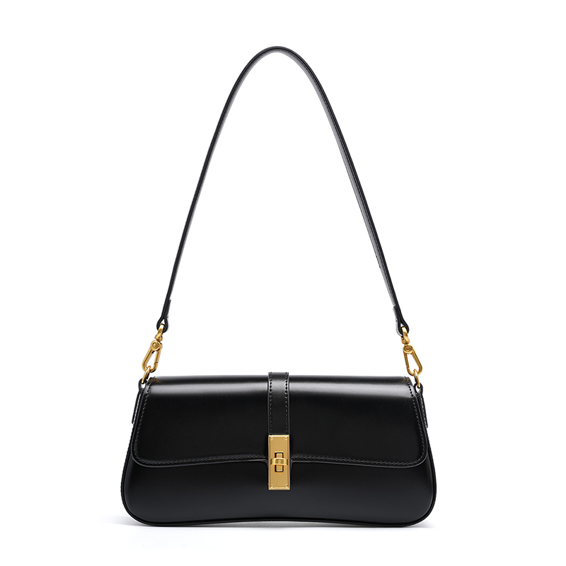 GIGI BLACK GENUINE LEATHER