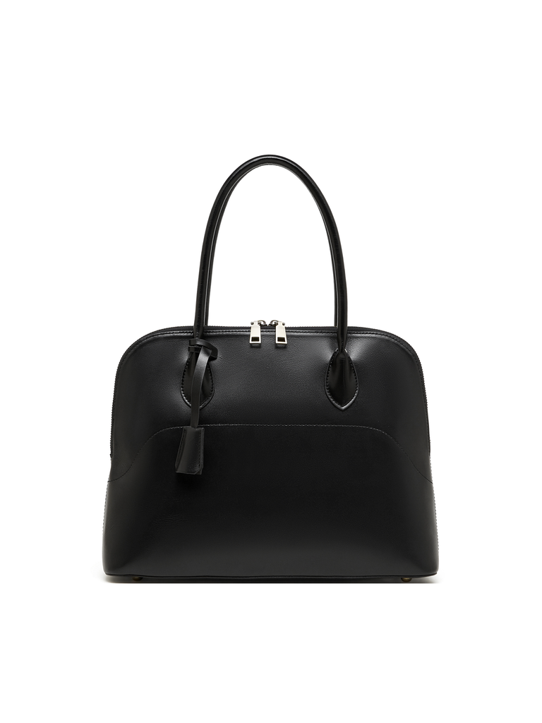 MARGO BLACK TOP GRAINE LEATHER