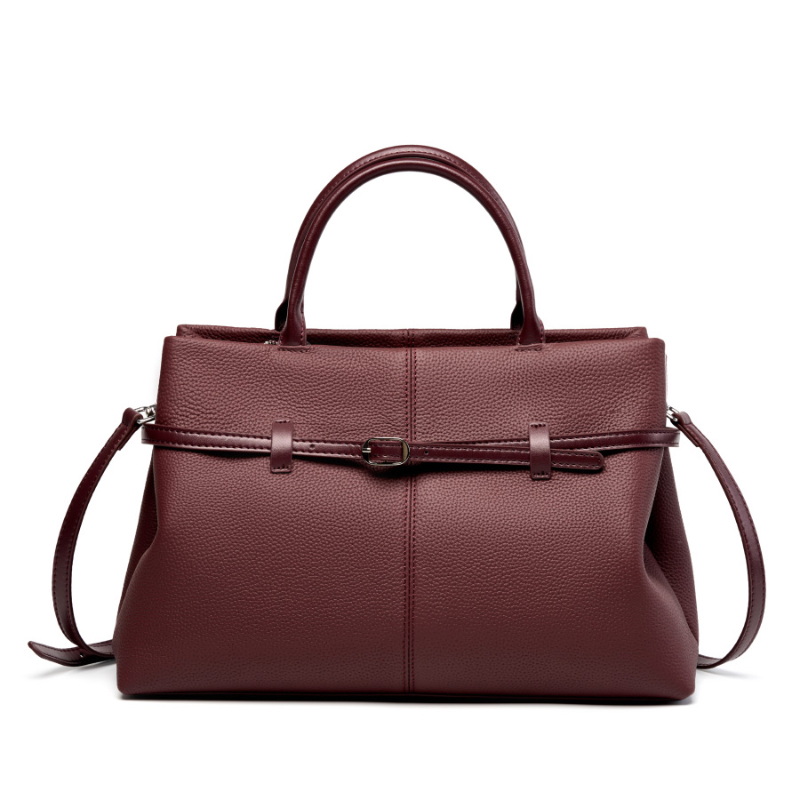 MARIE WINE RED TOP GRAINE LEATHER