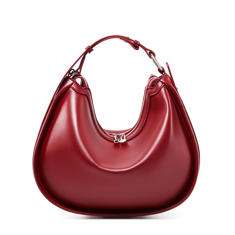 MELANIA WINE RED GENUINE LEATHER